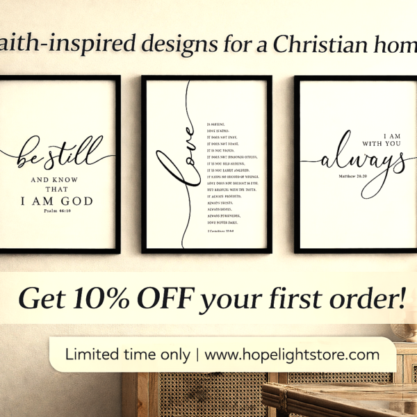 3 piece christian scripture wall art set