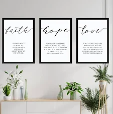 3 piece wall art set