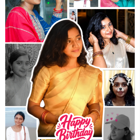 Personalized Birthday Photo Frame – Custom Name, Photo & Birthday Message