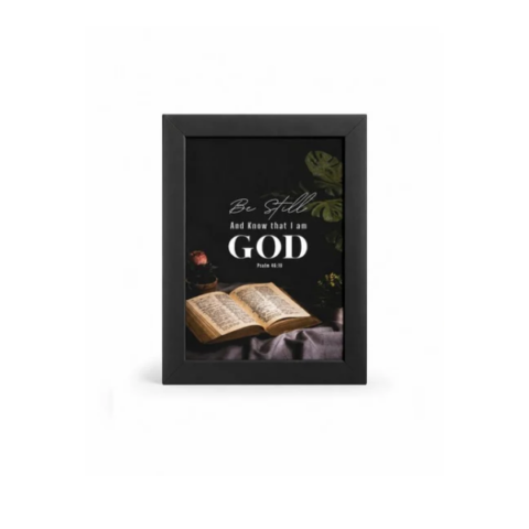 Be Still And Know That I Am God Frame – Psalm 46:10 | Christian Wall Decor