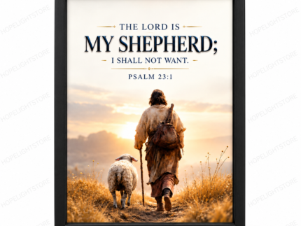 The Lord Is My Shepherd – Psalm 23:1 Framed Wall Art
