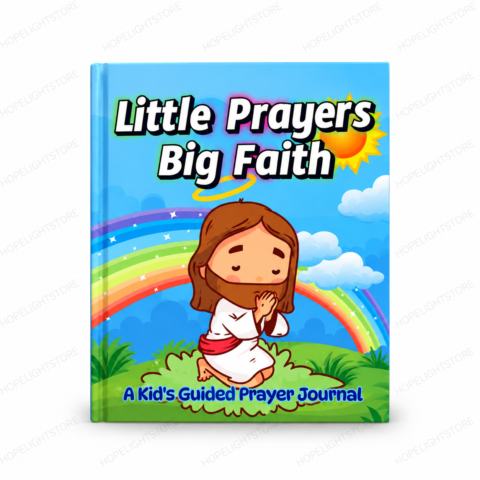 Little Prayers, Big Faith – Kids’ Guided Prayer Journal | Printable Christian Prayer Journal for Kids Hopelightstore