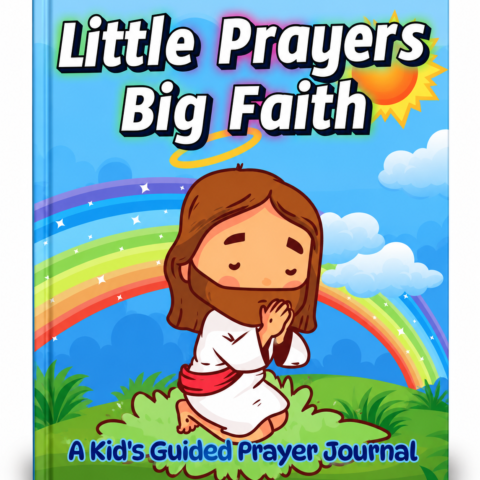 Little Prayers, Big Faith – Kids’ Guided Prayer Journal | Printable Christian Prayer Journal for Kids Hopelightstore