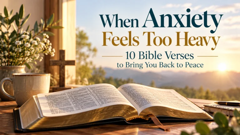 When Anxiety Feels Too Heavy: 10 Bible Verses to Bring You Back to Peace