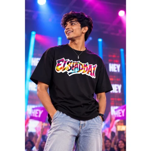 El Shaddai Graphic Oversized Black T-Shirt – Christian Streetwear | HopeLightStore
