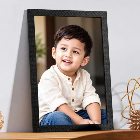 12×18 Inch Custom Photo Frame – Personalized Photo Print with Premium Black Frame