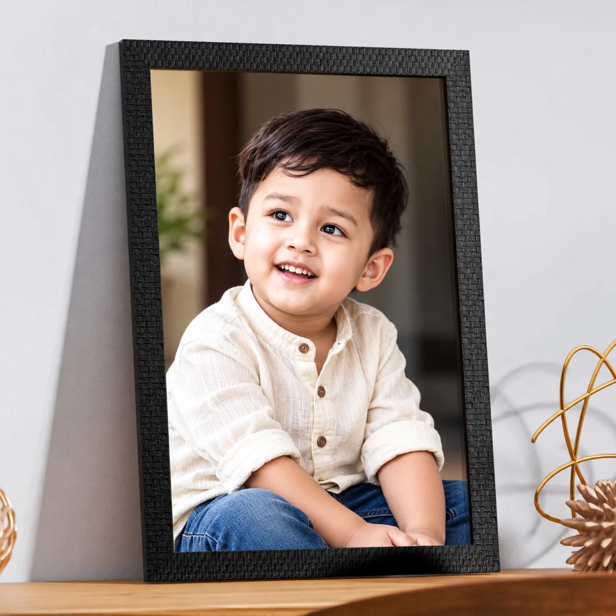 12×18 Inch Custom Photo Frame – Personalized Photo Print with Premium Black Frame