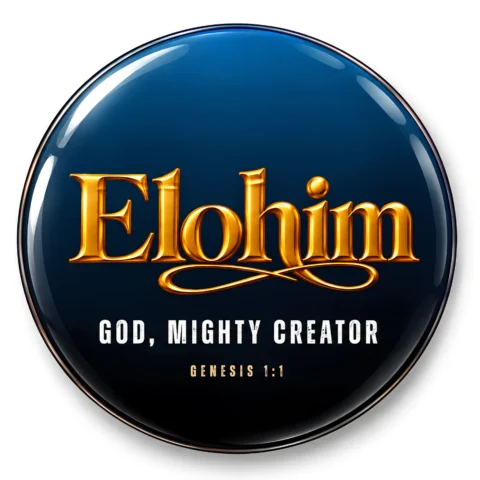 Elohim Christian Fridge Magnet – God, Mighty Creator | Genesis 1:1
